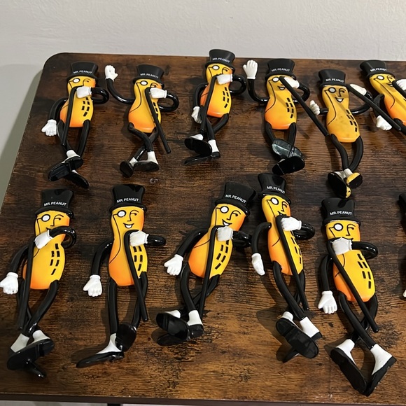 đź”´Vintage Planters Mr. Peanut Bendy Bendable Advertising Toy Figure LISTING FOR 1 - Picture 2 of 13
